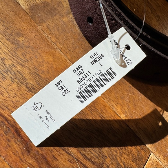 Madewell Metal Keeper Belt L Large - Picture 3 of 3